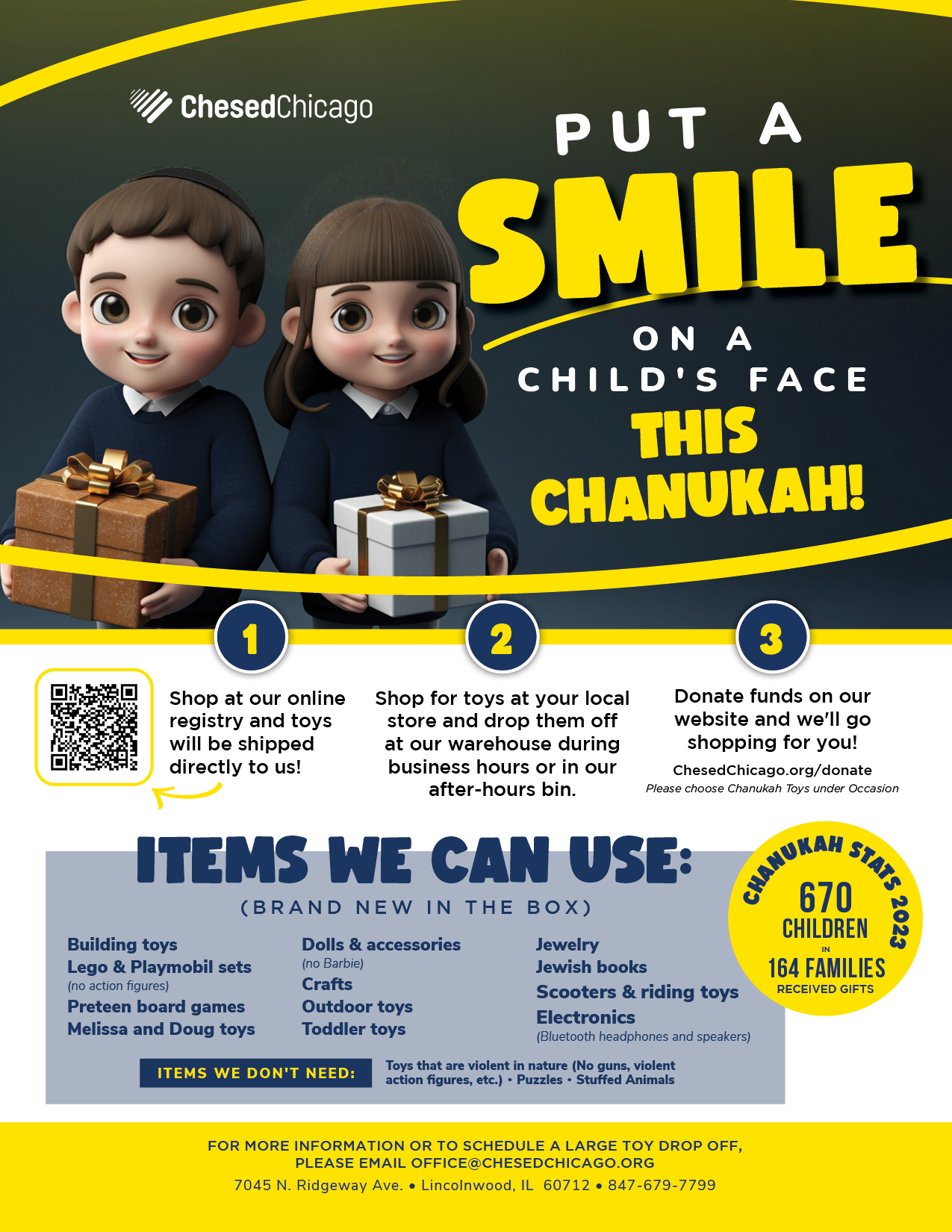 Chanukah Toy Drive 2024